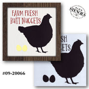 Farm Fresh Butt Nuggets Stencil