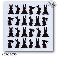 Bunny Background Stencil