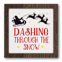 Dashing Through the Snow Stencil