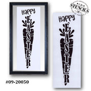 Happy Easter Carrot Stencil