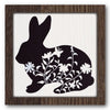 Floral Bunny Stencil