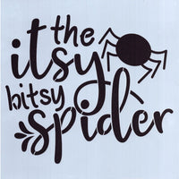 Itsy Bitsy Spider Stencil