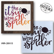 Itsy Bitsy Spider Stencil