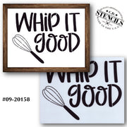 Whip It Good Stencil