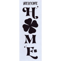 Welcome Home Clover Stencil