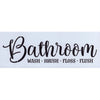 Bathroom Wash Brush Floss Flush Stencil