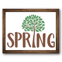Spring Tree Stencil
