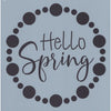 Hello Spring Dots Stencil