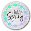 Hello Spring Dots Stencil