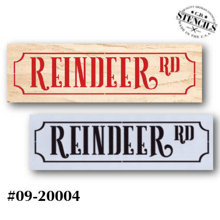 Reiindeer Rd. Stencil