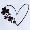 Heart and Clovers Stencil