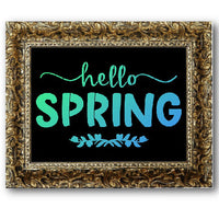 Hello Spring Swag Stencil