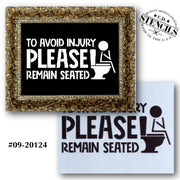 To Avoid Injury Stencil