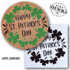 Happy St. Patrick's Day Wreath Stencil