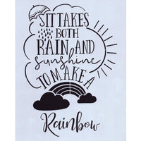 Rain and Sunshine Stencil