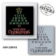 Days Until Christmas Stencil