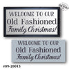 Old Fashioned Family Christmas Stencil