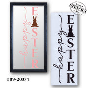 Happy Easter Bunny Stencil