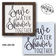 Save Water Stencil