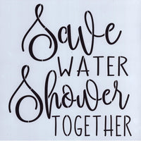Save Water Stencil