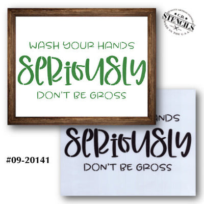 Wash Your Hands Stencil