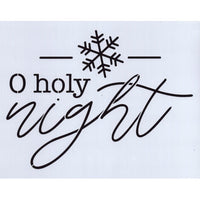 O Holy Night Snowflake Stencil