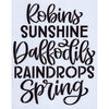 Robins and Sunshine Stencil