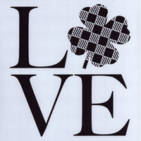 Love Clover Stencil