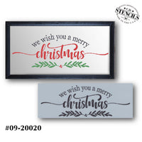 We Wish You a Merry Christmas Narrow Stencil