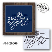 O Holy Night Snowflake Stencil