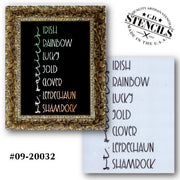 St. Patrick's List Stencil