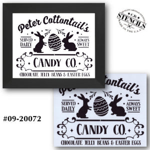 Cottontail's Candy Co Stencil