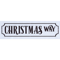 Christmas Way Stencil