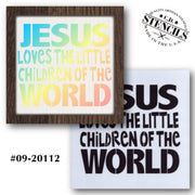 Jesus Loves the Little Children Stencil
