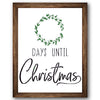 Days Until Christmas Wreath Stencil
