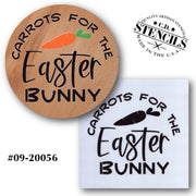 Carrots for the Easter Bunny Stencil