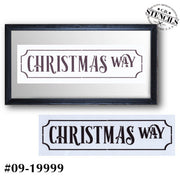 Christmas Way Stencil