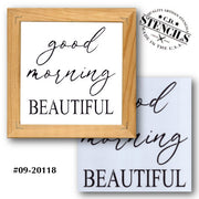 Good Morning Beautiful Stencil