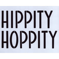 Hippity Hoppity Stencil