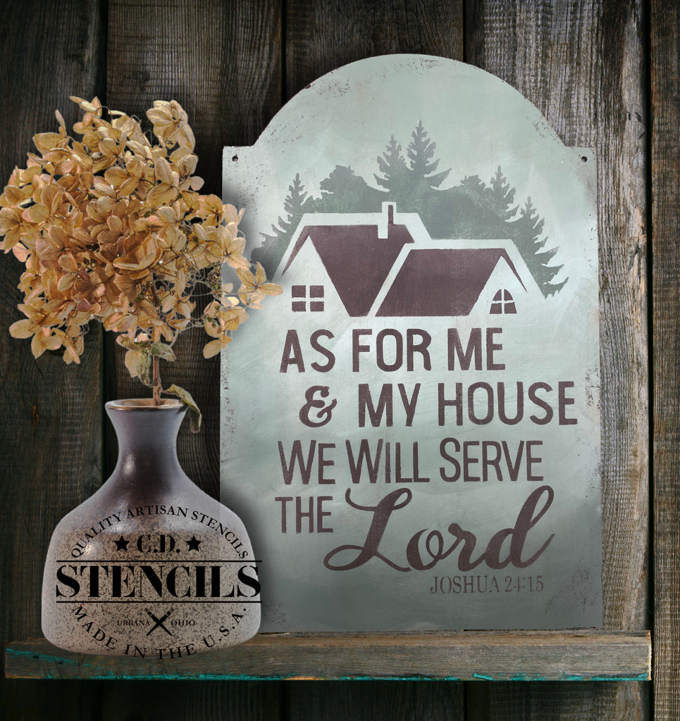 Joshua 24:15 Stencil | CD Stencils joshua-24-15-stencil-cd-stencils