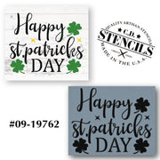 Happy St. Patrick's Day Stencil