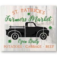 St. Patrick's Farmers Market Stencil