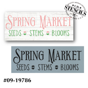 Spring Market Stencil