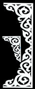 Flourish Corner and Border Stencil- 2pc.